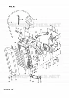 RADIATOR voor Suzuki INTRUDER 750 1989