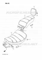 SEAT voor Suzuki INTRUDER 750 1989
