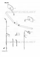 STUUR   SPIEGEL   KABELS voor Suzuki INTRUDER 750 1989