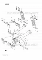 SWINGARM (MODELE H/J/K/L/M) voor Suzuki INTRUDER 750 1989