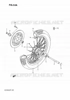 VOORWIEL (MODELE J/K/L/M) voor Suzuki INTRUDER 750 1989