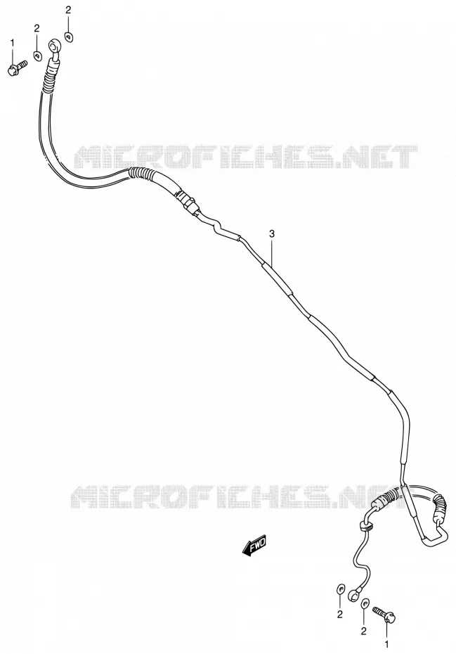 CLUTCH HOSE Suzuki MOTO 800 INTRUDER 1994  VS800GL R (E02,E04,E17,E18,E21,E22,E25,E34,E53)
