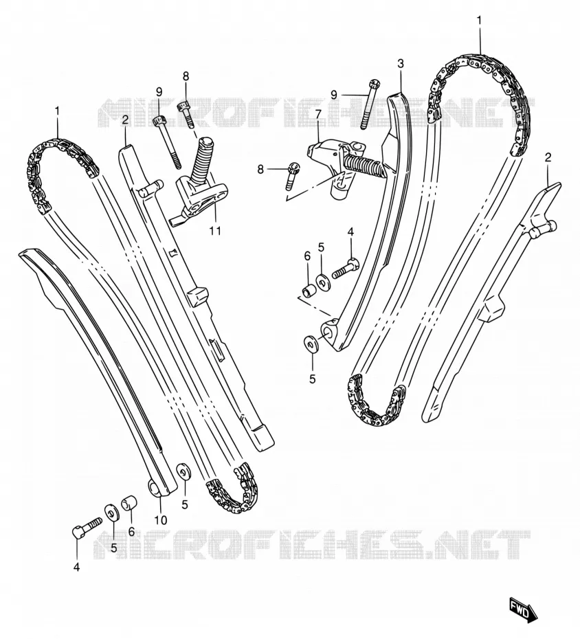 TIMING Suzuki MOTO 800 INTRUDER 1994  VS800GL R (E02,E04,E17,E18,E21,E22,E25,E34,E53)