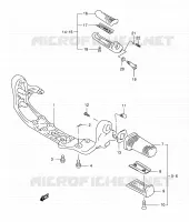 FOOTREST voor Suzuki INTRUDER 800 2003