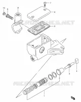 CLUTCH HOOFDREMCILINDER voor Suzuki INTRUDER 800 1994