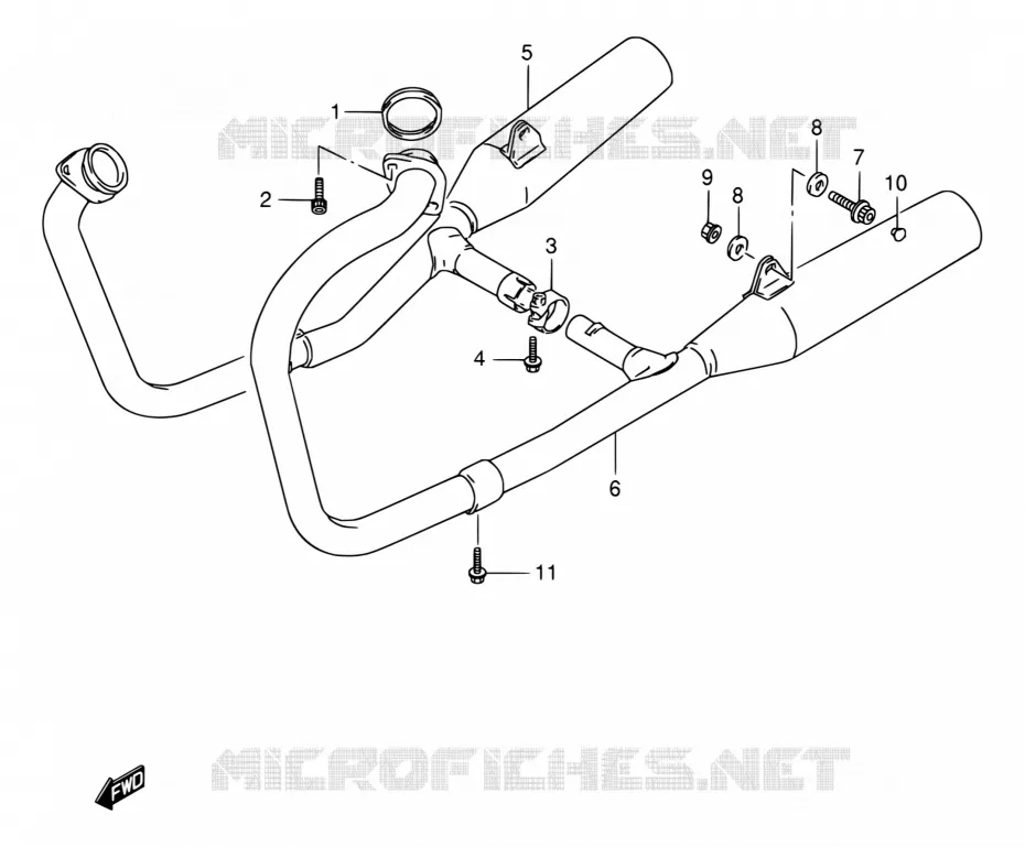 GELUIDDEMPER Suzuki MOTO 800 VX 1990  VX800 L/VX800U L