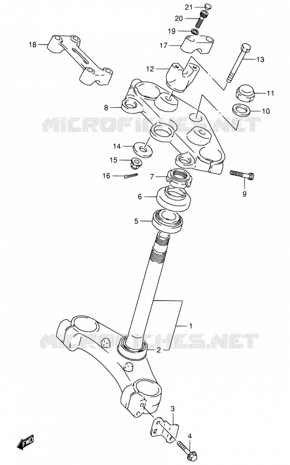 STUURKOLOM Suzuki MOTO 800 VX 1992  VX800 N/VX800U N