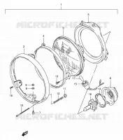KOPLAMP (MODEL L/M/N E01,E02) voor Suzuki VX 800 1993
