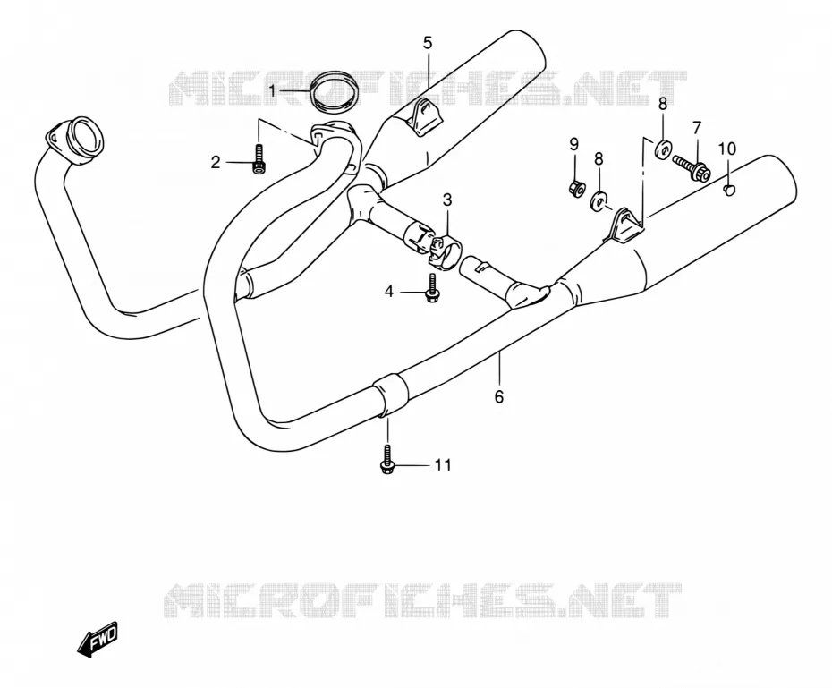 GELUIDDEMPER Suzuki MOTO 800 VX 1993  VX800 P/VX800U P