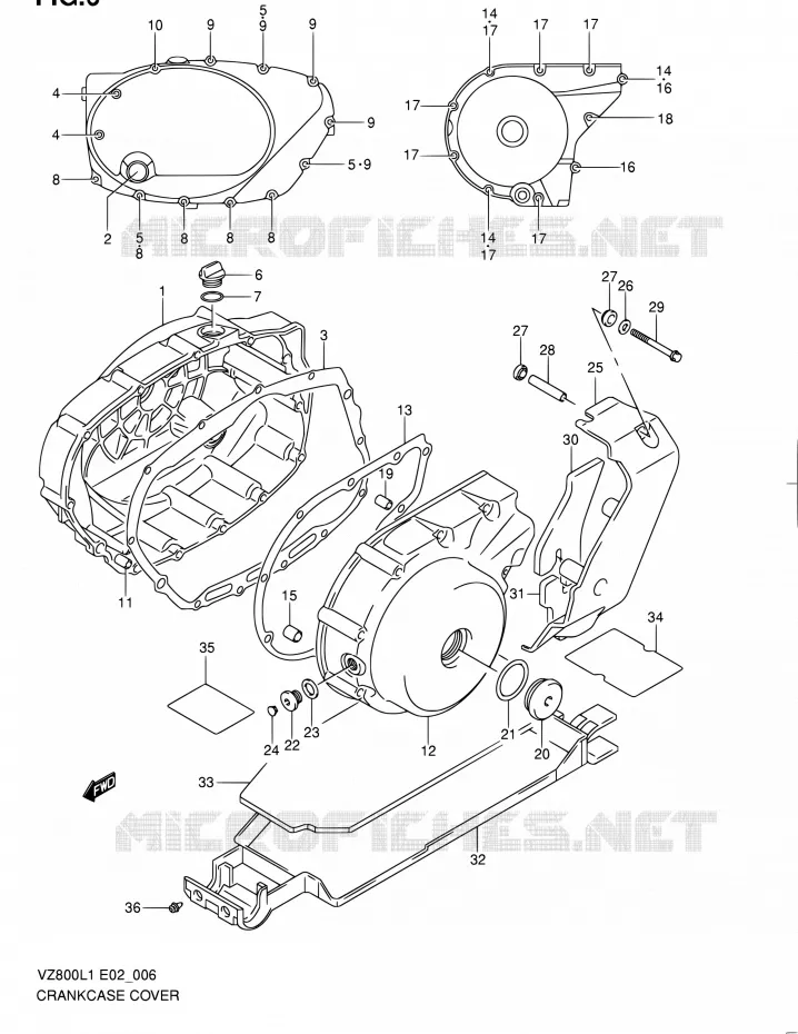 CASING Suzuki MOTO 800 INTRUDER 2012  VZ800L1(E19)