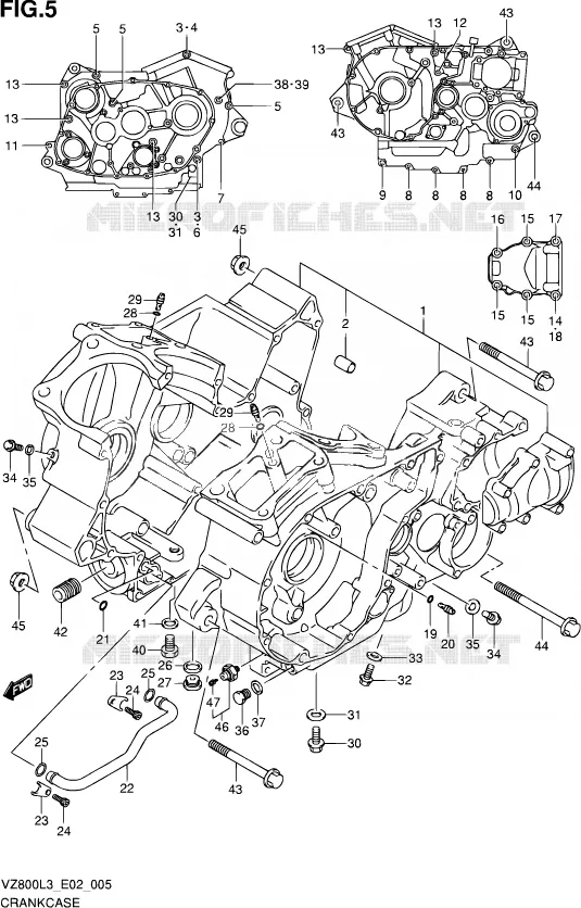 CASING Suzuki MOTO 800 INTRUDER 2013  VZ800 L3 (E19)