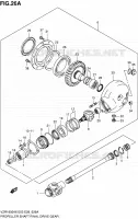 ACHTER AANDRIJFAS (MODEL K8/K9) voor Suzuki INTRUDER 1800 2008