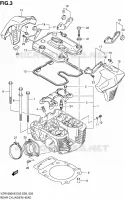 ACHTER CILINDERKOP voor Suzuki INTRUDER 1800 2008
