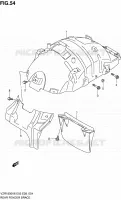 ACHTERSPATBORD ONDERSTEUNING voor Suzuki INTRUDER 1800 2008