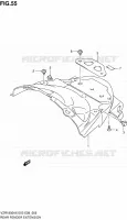 ACHTERSPATBORD voor Suzuki INTRUDER 1800 2008