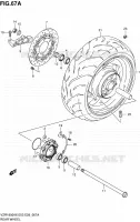 ACHTERWIEL (MODEL K8/K9) voor Suzuki INTRUDER 1800 2008