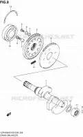 CRANK BALANCER (MODEL K6/K7/K8/K9) voor Suzuki INTRUDER 1800 2008