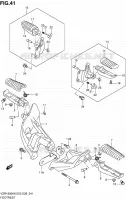 FOOTREST voor Suzuki INTRUDER 1800 2008