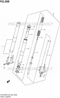 FRONT SCHOKDEMPER (VZR1800L0/ZL0) voor Suzuki INTRUDER 1800 2008