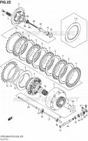 KOPPELING (MODEL K6/K7/K8/K9) voor Suzuki INTRUDER 1800 2008
