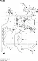 RADIATOR SLANG voor Suzuki INTRUDER 1800 2008