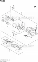 REAR CALIPER voor Suzuki INTRUDER 1800 2008