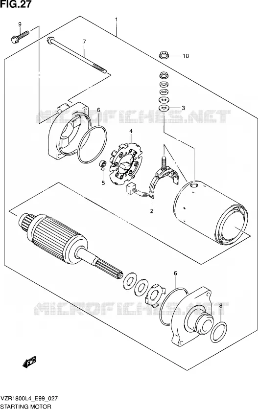 STARTMOTOR Suzuki MOTO 1800 INTRUDER 2014  VZR1800 L4 (E99)