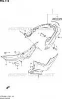 ACHTERSPATBORD (VZR1800L4 E19) voor Suzuki INTRUDER 1800 2014