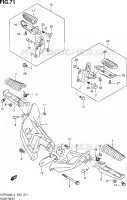 FOOTREST voor Suzuki INTRUDER 1800 2014