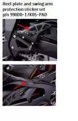 HEEL PL.& SWING ARM PROT.STICK.SET(LH/RH